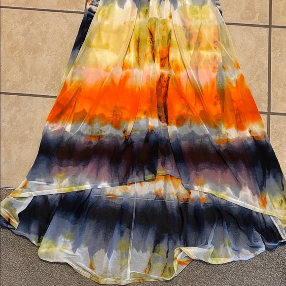 Vibrant Multicolor Sleeveless Maxi Dress - Picture 2 of 4